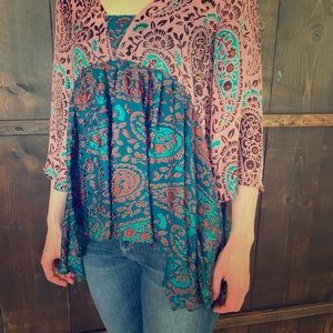 Anthropologie velvet top
